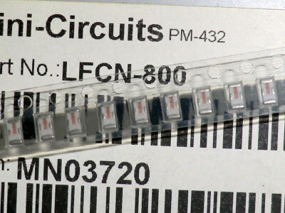 Lowpass Filter DC~800MHz Mini-Circuits LFCN-800 (x10) MCL RF 50Ω Ceramic SMT - Image 1 of 2