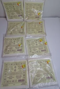 8 Aida Cloth 14 Count 12" X 18" Cross Stitch Fabric 100% Cotton Made in USA Vtg - Picture 1 of 4