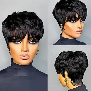 Pixie Cut Wigs Human Hair Short Wigs for Black Women Human Hair Pixie Wig  - Picture 1 of 12