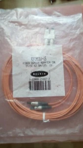 Belkin A2F20207-15 ST/SC Duplex Fiber Optic Cable 15 Feet - Picture 1 of 2