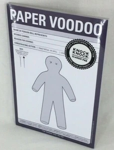 Papier Voodoo Notizblock 60 Blatt Klopfen Klopfen Notizblock Brandneu - Bild 1 von 11