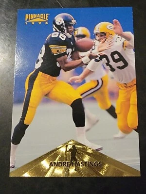 1996 Pinnacle Football #123 Andre Hastings  - Image 1 of 2