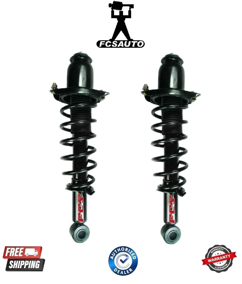 Conjunto de puntal de suspensión trasera L/R y muelle helicoidal FCS para 03-08 Toyota Corolla Foto 1 de 1