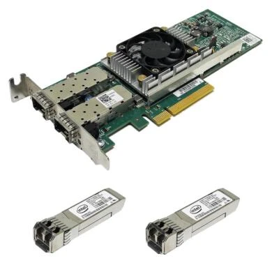 DELL BroadCom 57810S Netzwerk Karte 2x10GbE Port PCIe 0Y40PH Y40PH+ 2x GBIC LP - Bild 1 von 4