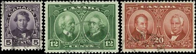 Canada Scott #146 - #148 SG #271 - #273 Complete Set of 3 Used - Image 1 of 4