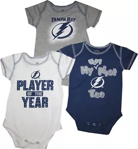 Juego de enredaderas Tampa Bay Lightning de 3 piezas año Creeper bebé bebé - Imagen 1 de 1