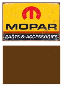 1:24 1:25 ESCALA MOPAR LETRERO DE METAL DESGASTADO GARAJE EDIFICIO DIORAMA DISEÑO 27 - Imagen 1 de 1