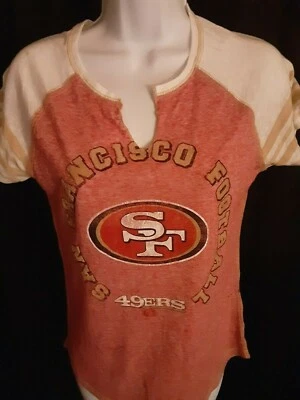 San Francisco 49ers NFL Women's Majestic Shirt Medium, Large or XL - Image 1 of 4