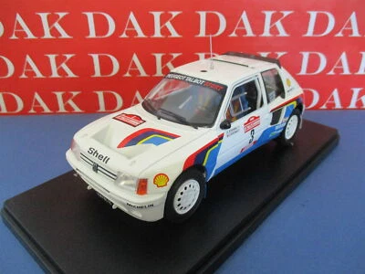 Die cast 1/24 Modellino Auto Peugeot 205 T16 Rally Sanremo 1984 A. Vatanen - Immagine 1 di 4