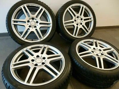 4 orig. AMG Felgen Winterreifen 18 Zoll Mercedes W207 Coupe Cabrio W204 W212 - Bild 1 von 4