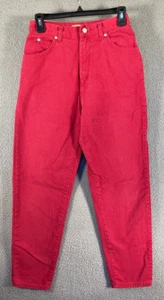 Vintage Northwest Blue Jeans Women's 26x26.5 Red Denim High Rise Mom 5 Pocket - Picture 1 of 13