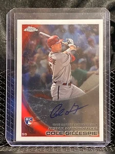 Cole Gillespie 2010 Topps Chrome Rookie Auto Diamondbacks - Foto 1 di 2