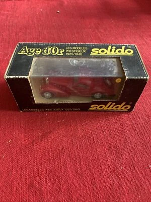 Coche fundido a presión modelo Solido Age D’or Bugatti #88 de colección nuevo en caja Foto 1 de 4