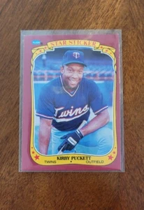 Kirby Puckett 1986 Fleer Star Sticker #90 Minnesota Twins MLB Baseball Card  - Picture 1 of 6