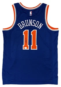 Jalen Brunson Signed NY Knicks Nike Swingman Jersey autographed FAN Fanatics COA - Picture 1 of 5
