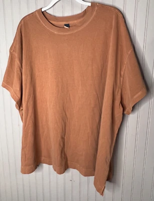 Old Navy  Women TOP 4X  Boho Camel Brown Cotton Generous Breathable Tee NWOTS - Image 1 of 4