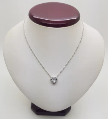 Collar Pandora Corazón Elevado Plata #398425C01 Foto 1 de 4