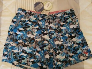 TED BAKER NEW MEN'S MULTICOLOR BOARD SHORTS SIZE 5 - XL - Picture 1 of 11