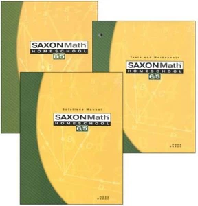 Saxon Math 6/5 (Grade 5) Homeschool Kit *3rd Edition* NEW - Imagen 1 de 1