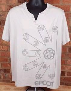Disney Epcot Center Logo Two Button T-Shirt Mens Size Large NWOT - Picture 1 of 6