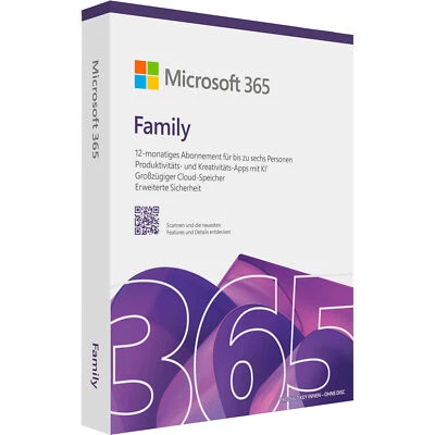 Microsoft Office M365 Family 6 User , deutsch - Bild 1 von 3