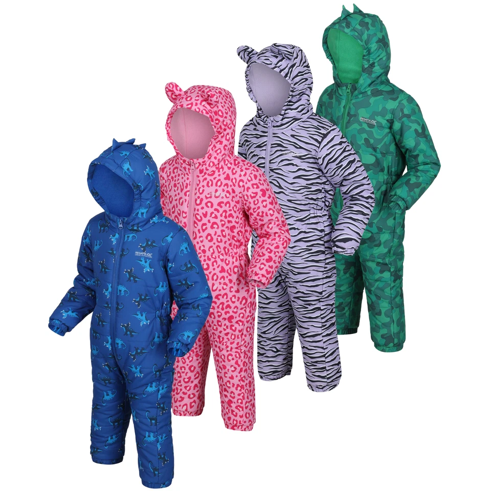 Regatta Penrose Kids Padded Snow Suit Fleece Lined All In One Rain Suit RRP 60 - Image 1 of 1