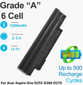 Battery for Acer Aspire one 722 522 D255 D257 D260 D270 AL10A31 AL10B31 AL13C32  - Picture 1 of 12