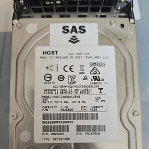 HGST HUS724030ALS640 3TB SAS 7.2K 6Gb/s 3.5" 64MB HDD - Picture 1 of 8