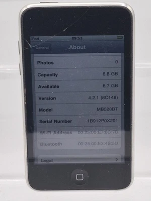 Apple iPod Touch 2nd Generation 8gb - Minor Crack In Screen - Image 1 of 4