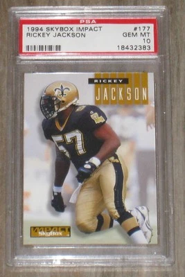 1994 Rickey Jackson Skybox Impact #177 PSA 10 New Orleans Saints HOF - Image 1 of 2