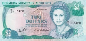 Billete BERMUDA 2 dólares 1989 P-34b UNC - Imagen 1 de 4