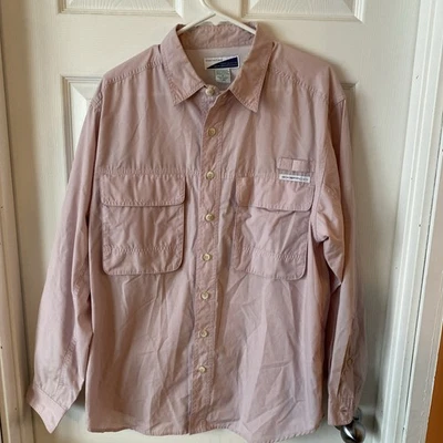 Exofficio Button Down Shirt Men’s Size Medium Insect Shield Fishing Hiking Vent - Image 1 of 4