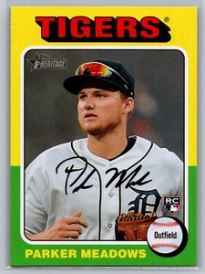 Parker Meadows 2024 Topps Heritage BASEBALL #370 Detroit Tigers RC - Picture 1 of 2