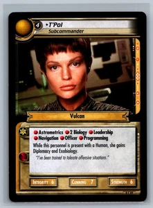 Star Trek CCG 2E T'Pol Subcommander #8 C 89 TCG To Boldly Go - Picture 1 of 2