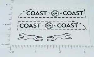 Marx Small Coast to Coast Bank Truck Sticker Set MX-057 - Picture 1 of 1