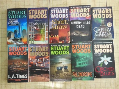 LOT #7 OF 10 MASS MARKET PAPERBACKS-by Stuart Woods Foto 1 de 4
