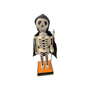 Halloween Decoration Caped Wooden Skeleton Nut Cracker  - Picture 1 of 10