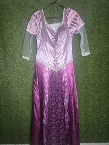 Adult Rapunzel Fancy Dress Cosplay Costume Princess Fairytale Tangled Ball Gown - Picture 1 of 5