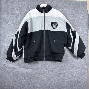 NFL Raiders Nutmeg by Campri  Full Zip Softshell Jacket Size Large Vintage - Picture 1 of 24