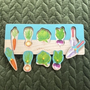 Lovevery Community Garden Vegetable Puzzle Adventurer Kit 16-18 mos COMPLETE - Picture 1 of 6