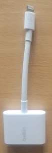 Belkin 3.5mm Audio and Charge Rockstar Adapter for iPhone MFi-Certified TESTED - Picture 1 of 3