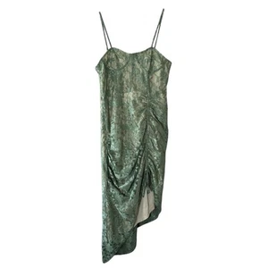 Cider Damen grün Spitze Rüschen Midikleid Größe L Cottagecore Fairycore Slipcore - Bild 1 von 13