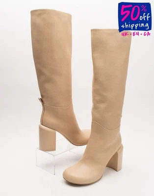 RRP€760 OFFICINE CREATIVE Leather Knee High Boots US8 UK5 EU38 Made in Italy - Image 1 of 4