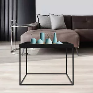 24" Square Table Side End Table Camping Table Portable Metal Frame Table Top New - Picture 1 of 23