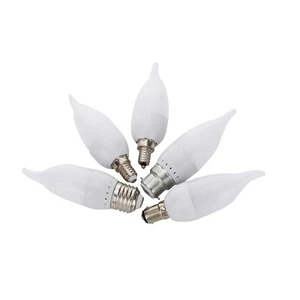 50x 3W E12 E26 E27 E14 B22 LED Chandelier Candle Flame Light Bulb 2835 SMD Lamp - Picture 1 of 12