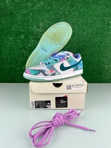Size 10.5 - Nike Futura Laboratories x Dunk SB Low Bleached Aqua (CLEAN!) - Picture 1 of 8