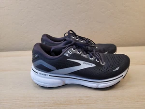 Brooks Ghost 15 Black White Sneakers 1203801B012 Women's Size 7.5 - Picture 1 of 11