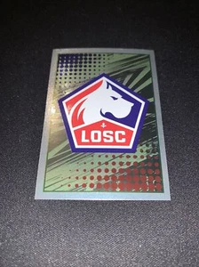 123 Lille LOSC badge logo Panini Foot 2022 football sticker Ligue 1 foil - Picture 1 of 1