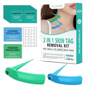 SKIN TAG REMOVER KIT BANDS PATCHES TREATMENT MOLES WARTS FAST SAFE NO PAIN - Picture 1 of 12