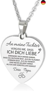 HAYOUWAY An Meine Tochter Enkelin Kette Herz Halskette für Damen Mädchen G - Bild 1 von 8